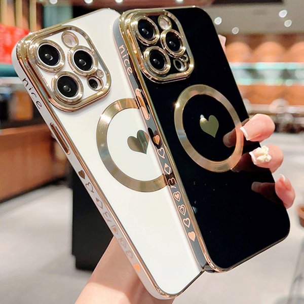 Solid Plating Silicone Case For Iphone 14 Pro Max 13 12 11 Pro Max 14 Plus Cover Lens Protector Coque For Iphone 14Pro-image