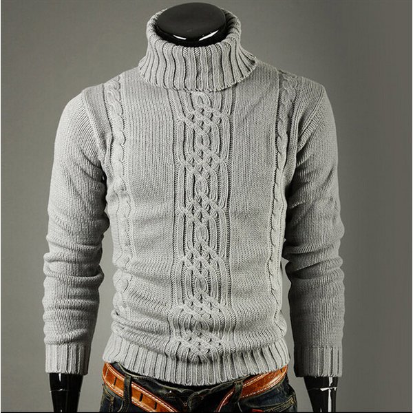Men's Clothing Autumn/Winter Men's Sweater With Lapel Long Sleeve Pullover For Men-image