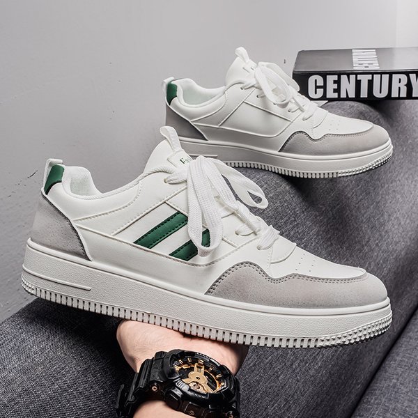 2026 Spring Men's White Sneakers New Trendy Korean Style Versatile Casual Sports Shoes For Students