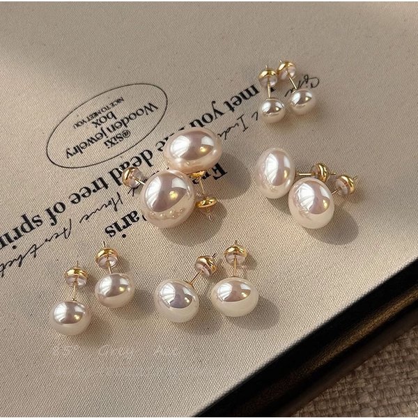 Bun Pearl For Women, Light Luxury, Elegant, High-End Feel, 2024 New Style, Niche, Versatile, Commuting Earrings
