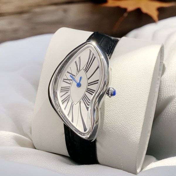 Vintage Crash Men's Watch Genuine Leather Premium Ins Style Fashion Trend Multi-Dial Quartz Watch For Casual Luxury/Rub Business
