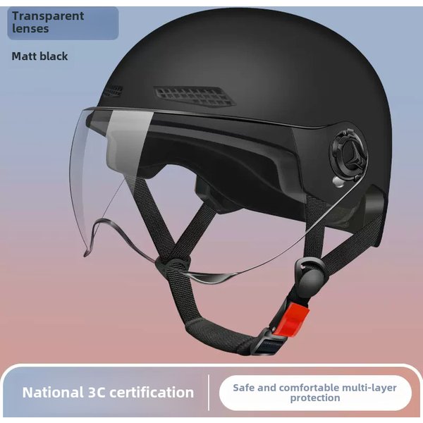 Electric Vehicle Helmet Men's And Women's Summer Sun Protection Electric Vehicle Helmet Light Half Helmet