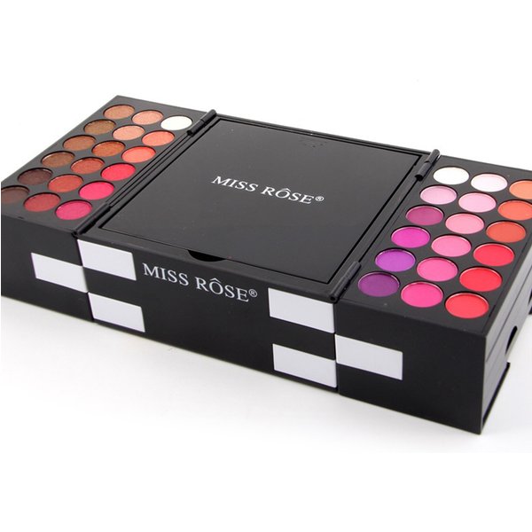Hislaves 142 Color Eye Shadow 3 Blush Eyebrow Eyeshadow Palette Makeup Kit Cosmetics Set--image