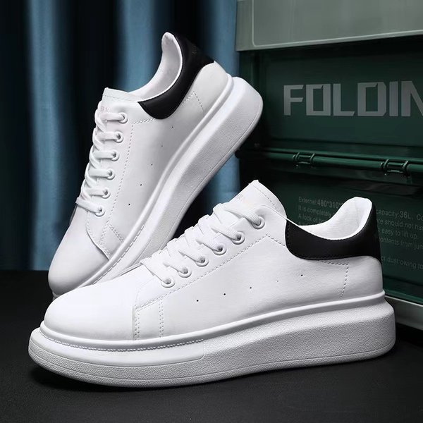 Little White Thick Soled Korean Version, Trendy Versatile Men's Shoes, Spring Autumn Height Increase, Breathable Couple-image