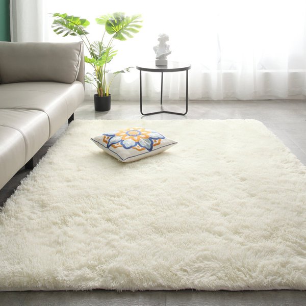 New Silk Wool Carpet Plush Living Room Bedroom Net Red Bed Blanket Cushion Cushion Home