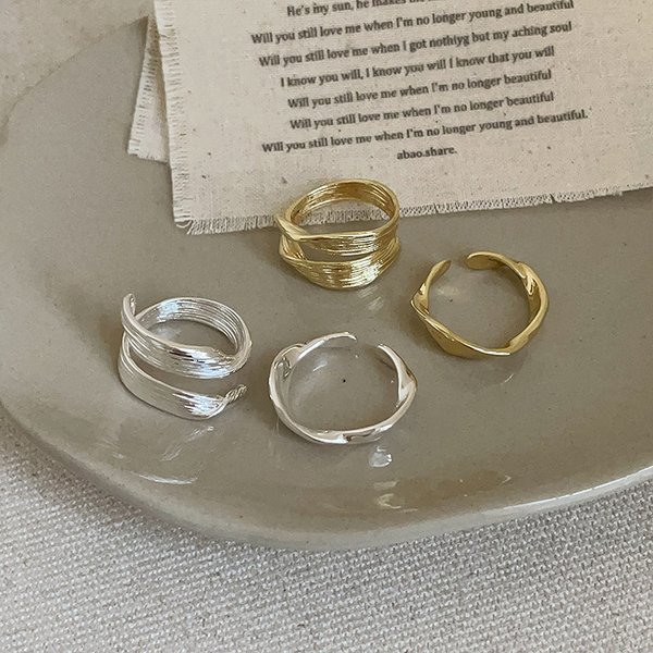 Irregular Metal Open For Women, Niche Design, Unique Personality, Fashionable Stylish, Trendy And Versatile Ring-image