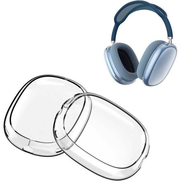 Case Max Headphones, Soft Tpu Clear Anti-Scratch Protective Cover For Airpod Max, Transparent Accessories Skin Protector-image