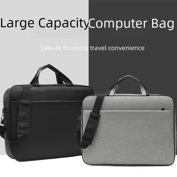 Laptop Bag 17 Inch New Portable Business Shoulder Bag Slung 15.6 Inch Bag Student Computer Bag-image