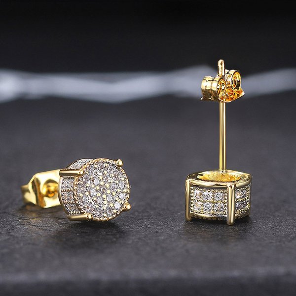Unisex Jewelry Fashion fashion multi-color zircon earrings temperament crystal earrings jewelry