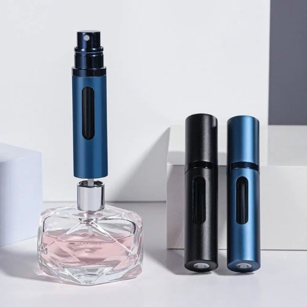 Bottom Filling Portable Perfume Spray Empty Bottle 8Ml High Grade Real Glass Material Perfume Sub Bottle-image