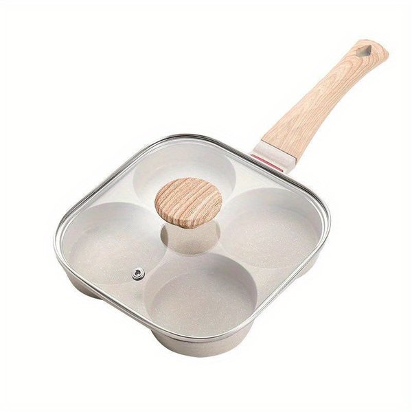1pc Non-Stick Omelet Pan with Lid - Perfect for Breakfast, Burgers, Pancakes, and More!