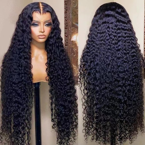 Ladies Small Curly Wig Front Lace Wig Headgear Synthetic Hair Wig-image