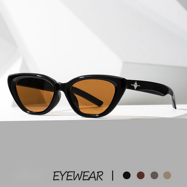 2024 New GM Same Style Sunglasses Women's Sunglasses European and American Retro Small Frame Korean Fashion Cat Eye Glasses