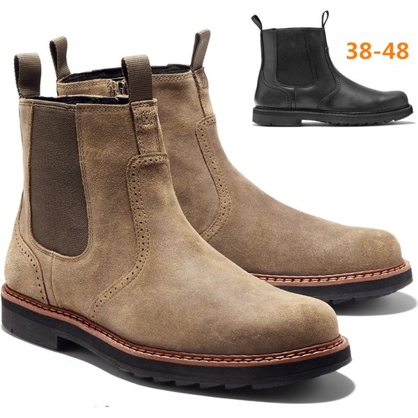 Men’s Shoes casual boots black boots suede leather shoes