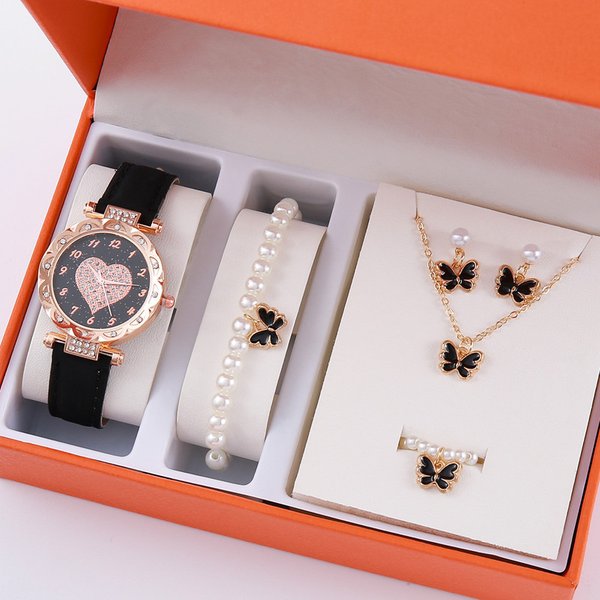 Women's Korean Version Of High-End Quartz Watch Simple Classic Belt Female Watch Fashion Suit-image