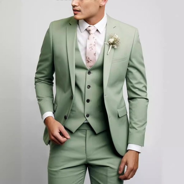 Men's Clothing Men's New Suits Slim Fit Two Button Suits For Men-image