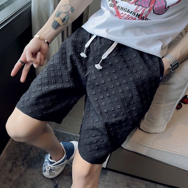 Men's Clothing Pants Men Spring And Autumn Casual Pants Men Loose All Match Sports Pants Men American Youth Hong Kong Style Shorts-image