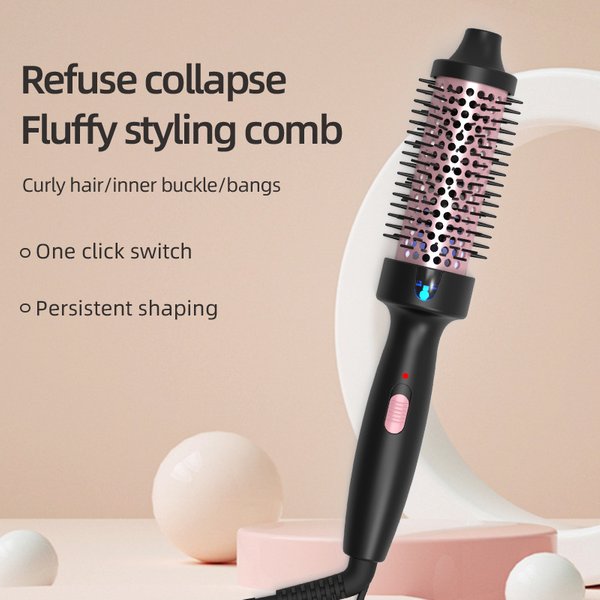 fluffy curly hair comb tube comb electric curling comb long and short hair care electric heating comb fluffy perm curly hair comb inner buckle curl