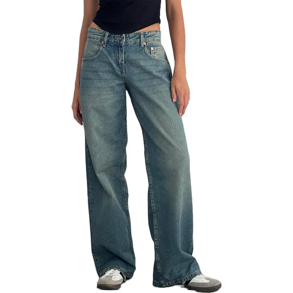 Women's Clothing High Quality Denim Straight Jeans