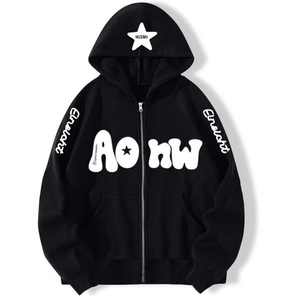 Men's Clothing Fashion Brand Zip Up Cardigan Sweater Zip Up Hoodie Trendy Casual Versatile Hooded Jacket For Men-image