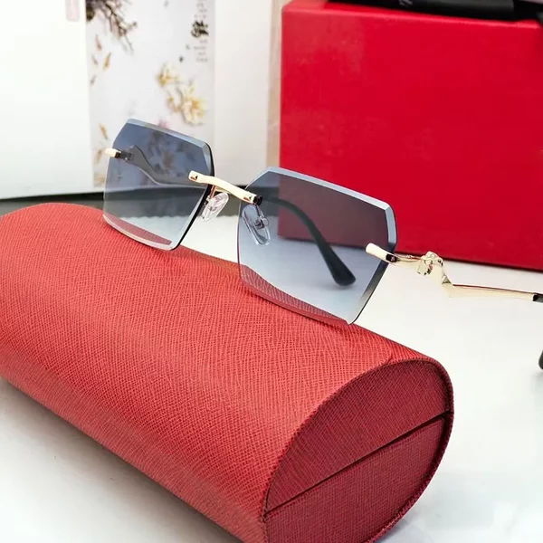 Fashion Sunglasses For Designer Men And Women Can Bend Polishing Process High-End Business Metal Glasses Frame-image