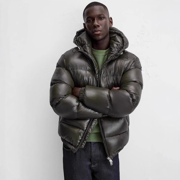 Men's Clothing Autumn And Winter Hooded Cotton Clothes Casual Quilted Coat Jacket-image