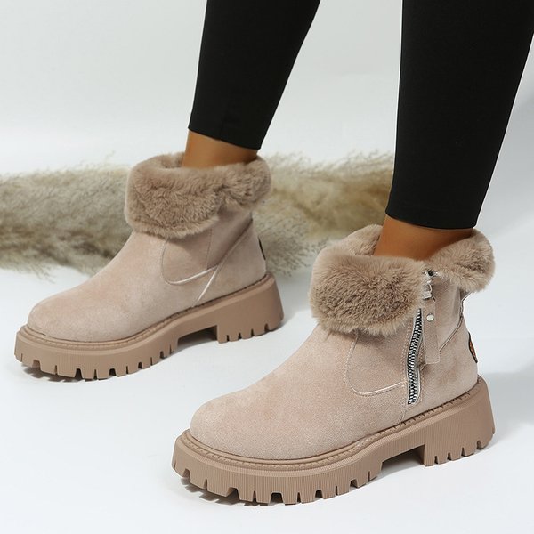 Foreign Trade Plus Size Snow Boots For Women 2023 Winter New Fleece-Lined Women's Shoes Warm Boots Aliexpress Cross-Border Cotton Shoes Wholesale-image