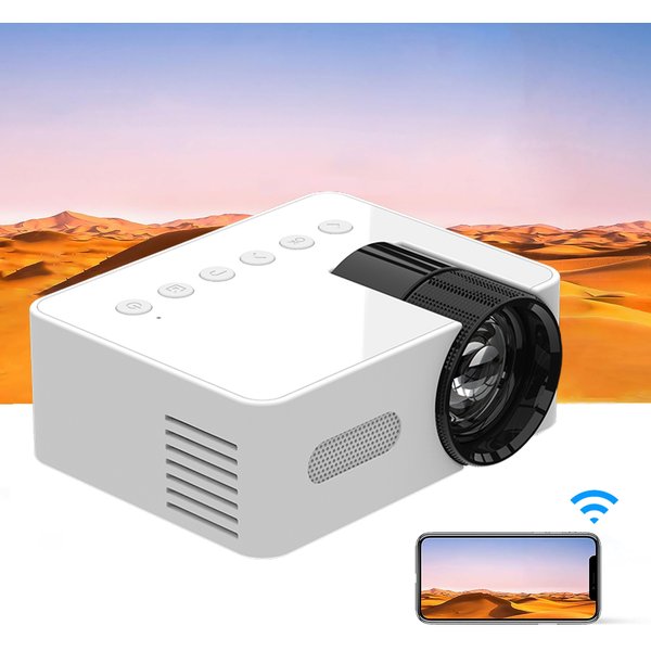 Home HD Video Mini outdoor wireless Projector screen image function compatible with USB rechargeable Projection Mini Projector
