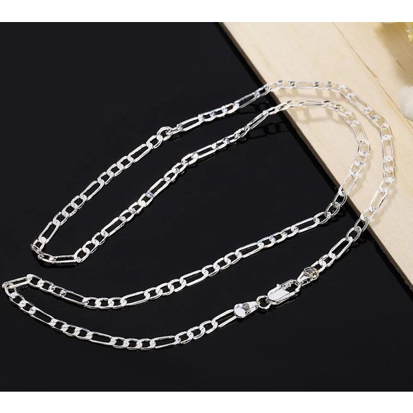 Ready Stock Sterg Sier 16/18/20/22/24/26/28/30 Inch Chains Necklace For Women Men Designer Jewelry Hine-image