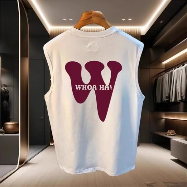 Men's Clothing Summer New Trendy Brand Vest T Shirt Men's Trendy Casual Hot Selling Printed Waistcoat Sports Sleeveless Sweatshirt Men-image