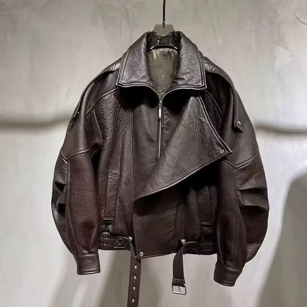 Men's Vintage Pu Leather Jacket – Retro Biker Style With Metal Accents & Windproof Design (Black/Brown) – Sizes M-3xl
