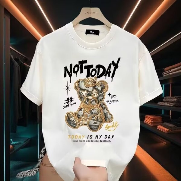 Men's Clothing Printed Men's Short Sleeved T Shirt Summer Hot Selling Trendy Casual Round Neck T Shirt