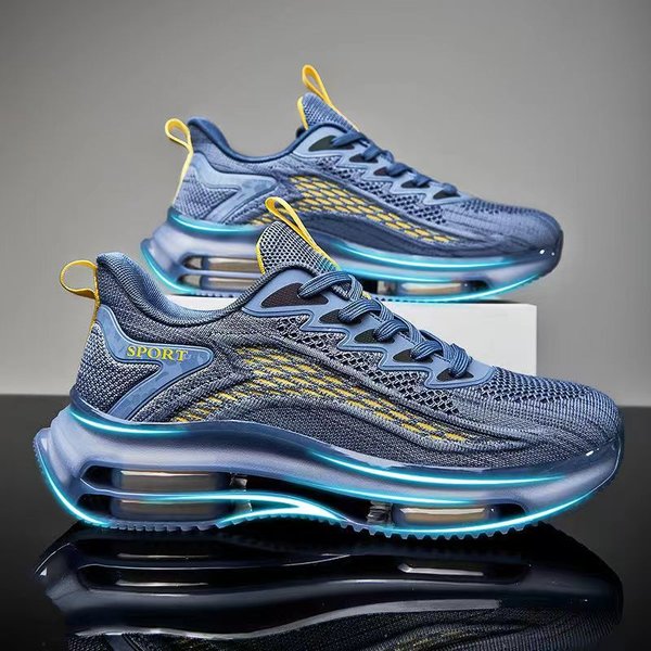 Men’S Shoes New Full Palm Air Cushion Running Shoes Trendy Non Slip Shock Absorbing Casual Sports Shoes Summer Dad Fashion Shoes-image