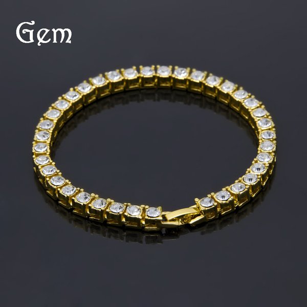 Men's Hip Hop Tennis Bracelet With Cubic Zirconia, Geometric Design Alloy Chain For Trendy Streetwear Jewelry, Sizes 5Mm-9Mm Fashion Trend Jewelry-image
