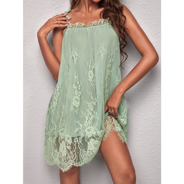 Dress, Pajamas, Home Clothes, Lace Sexy Nightgown-image