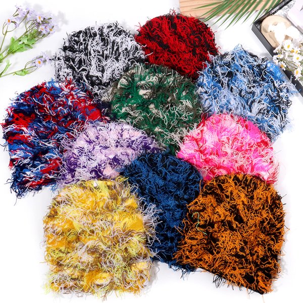Camouflage Knit Beanie For Men & Women - Warm Winter Skull Cap With Streetwear Style, Unisex Hip Hop Fashion, Soft Acrylic Yarn, Trendy Casual Hat-image