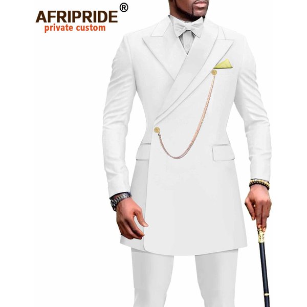 Men's Clothing African Men Slim Two Piece Set