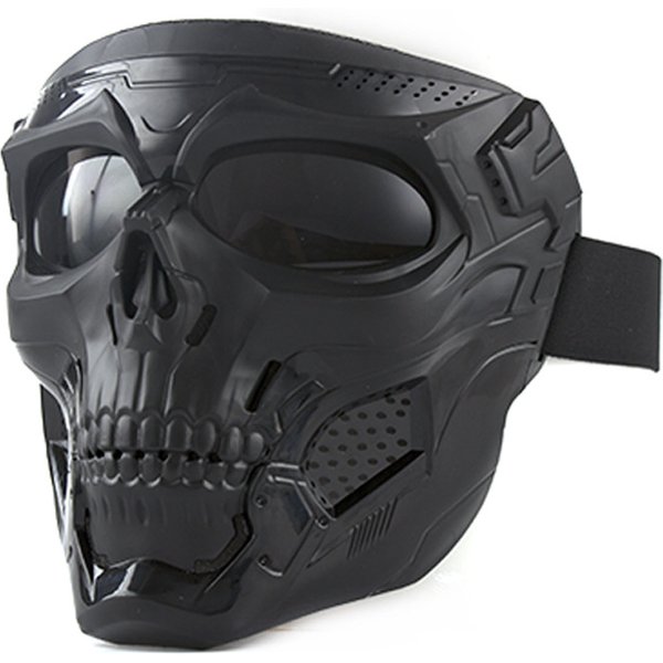 Lazyzoom ¥%#Skull Military Enthusiast Tactical Goggles Outdoor Motorcycle Helmet Mask Riding Windproof Glasses Skiing Cx-image