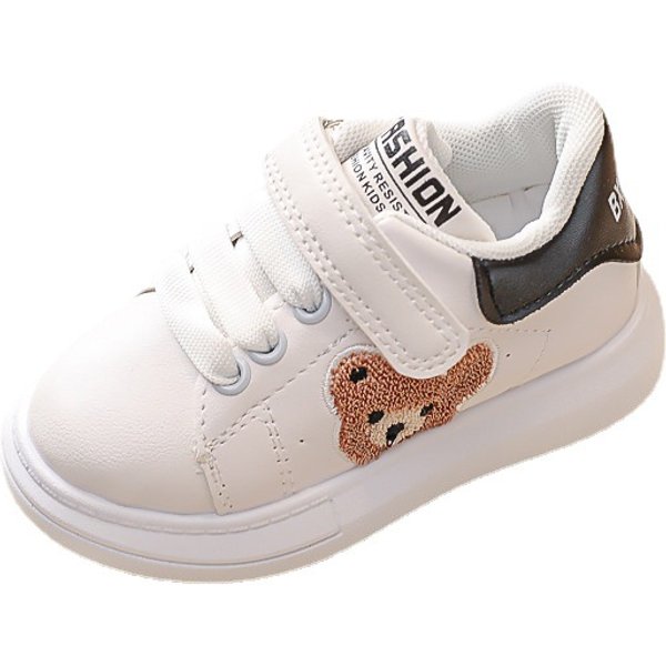 Kids'shoes White shoes for girls soft soled toddler shoes for girls Board shoes for boys casual