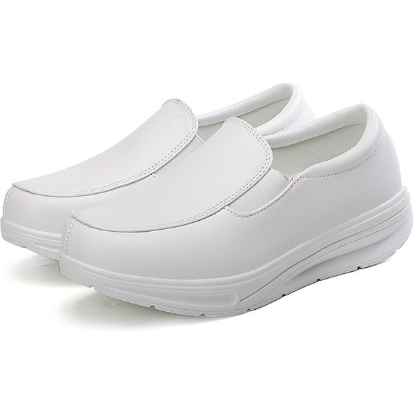 New Casual Summer Nurse Shoes Lightweight Thick Soles Heightening Cover Foot Sports Shoes For Women