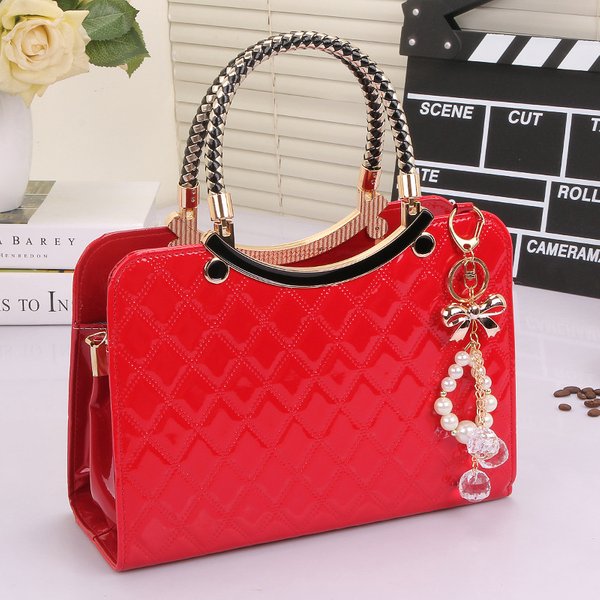 Handbag 2025 New Women's Red Wedding Ladies Crossbody Light Luxury High-End Tote Bag-image
