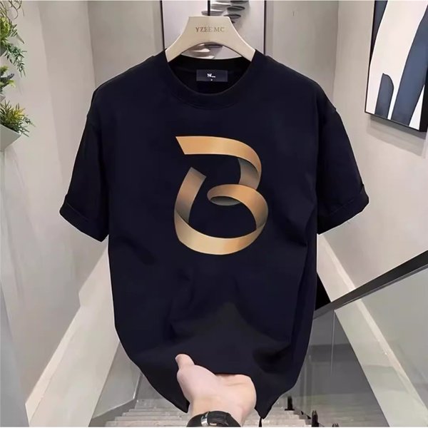 Women's Clothing Men's Summer Trendy Crew Neck T-Shirt Short Sleeve Casual Versatile Loose Top Half Sleeve Shirt