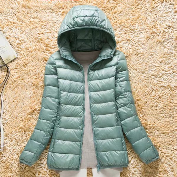 Women's Clothing Short Winter Coats New Slim Fit Large Size Hooded Jacket With Storage Bag-image