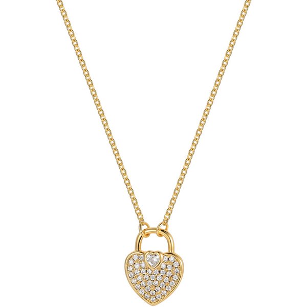 French High End Simple Design Heart Diamond New Fashion Temperament Ladies Accessories Necklace Temperament Female Necklace-image