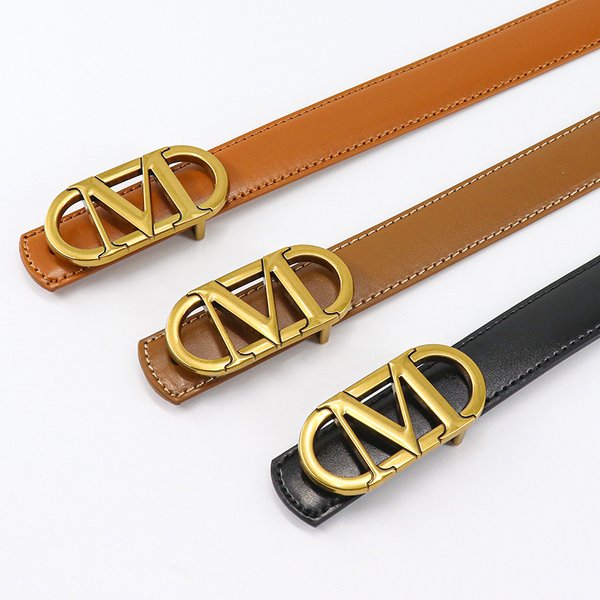 Selling 2023 Hot New Alloy Letter Smooth Buckle Women's Belt Casual Versatile Retro Belt-image
