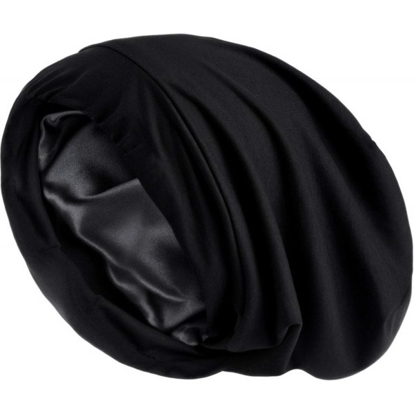 Pullover Hat Women Bonnet Satin Nightcap Adjustable Silk Lined Lazy Beanie Chemotherapy Baotou Hat Men-image
