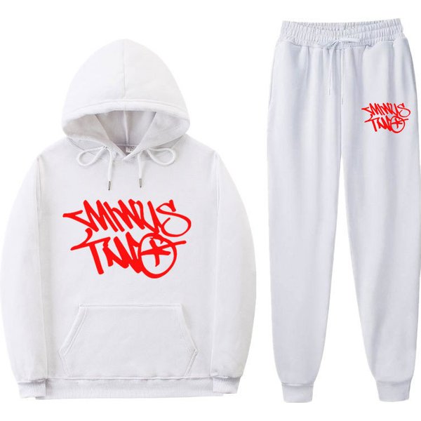 2023 New Personalized Trend Y2K Printed Sweater Loose Relaxed Punk Cool Sports Set For Men