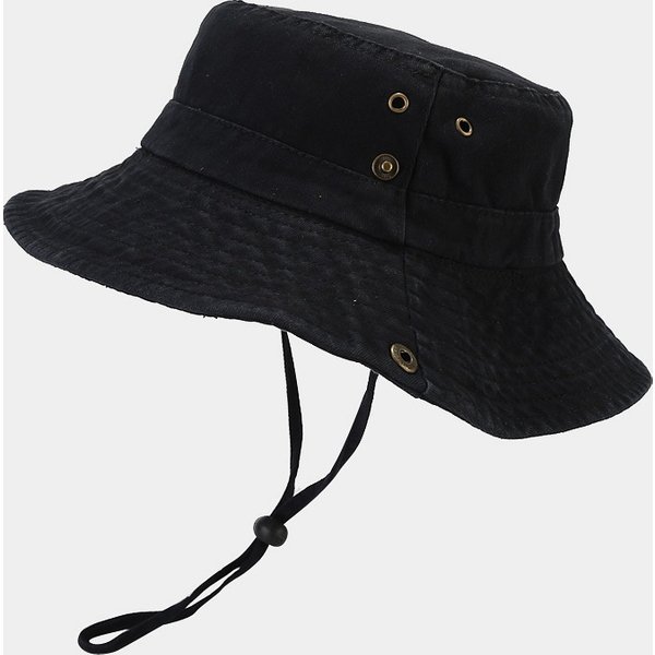 Western Cowboy Style Splicing Pure Cotton Big Eaves Fisherman Hat Spring And Summer Outdoor Sun Protection Sun Hat Art Basin Hat-image