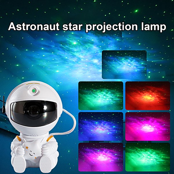 Ruixingst Projection Lamp Starry Sky Galaxy Stars LED Lamp Room Decoration Astronaut Projector Star Night Light Birthday Gift