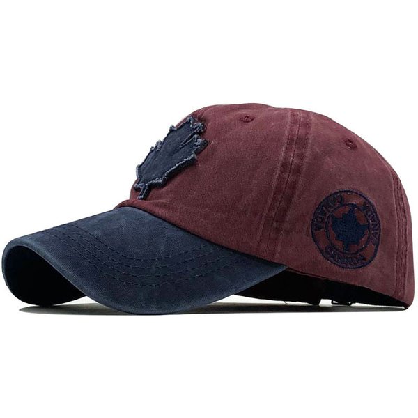 Unisex Color Blocked Washed Retro Distressed Duckbill Cap, Versatile Men's Cap, Women's Cap, Sun Protection Duckbill Cap, Sun Visor Cap-image